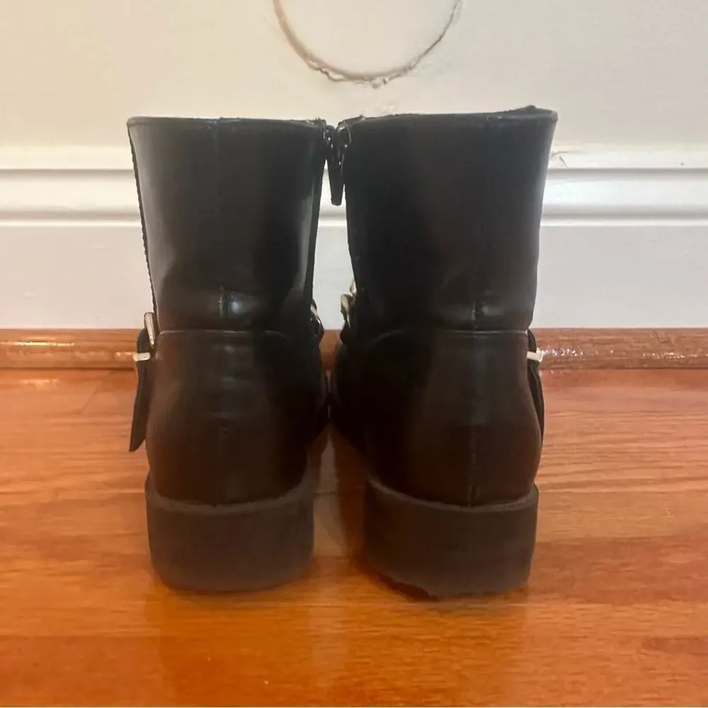 Zara Black Boots sz 30 (6) Zara Booties size 6 toddler Chain Moto Biker Boots